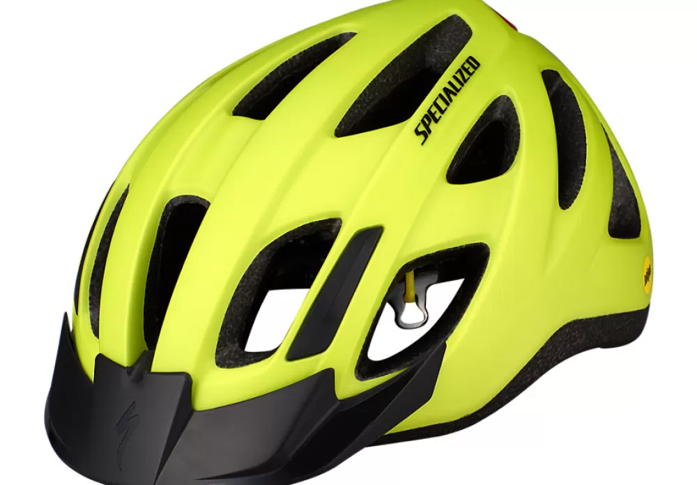 Specialized Cykeltøj Til Herre | Cykelhjelme | Centro M. LED MIPS - Gul Hyper Green