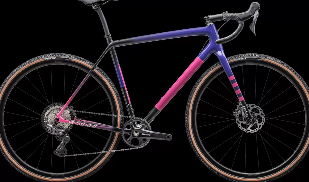 Specialized Gravel Cykler | Racercykler | Crux Comp 2025 - Lilla Gloss Carbon/Purple Haze/Rebel Pink/Birch