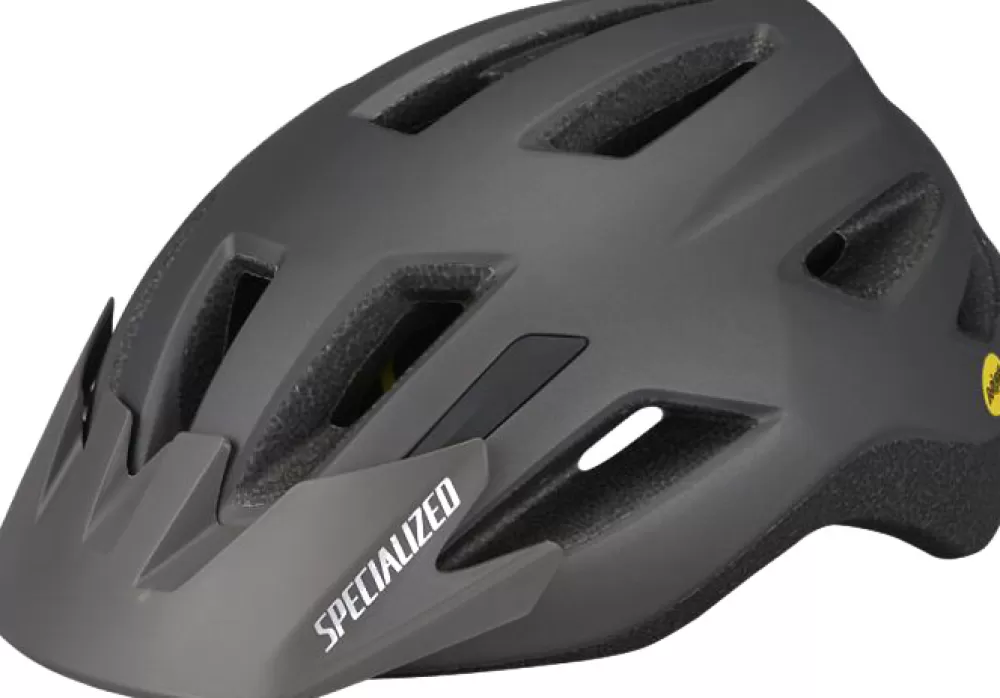 Specialized Cykelhjelme | Shuffle Youth M. LED Lys MIPS Cykelhjelm - Grå Satin Smoke