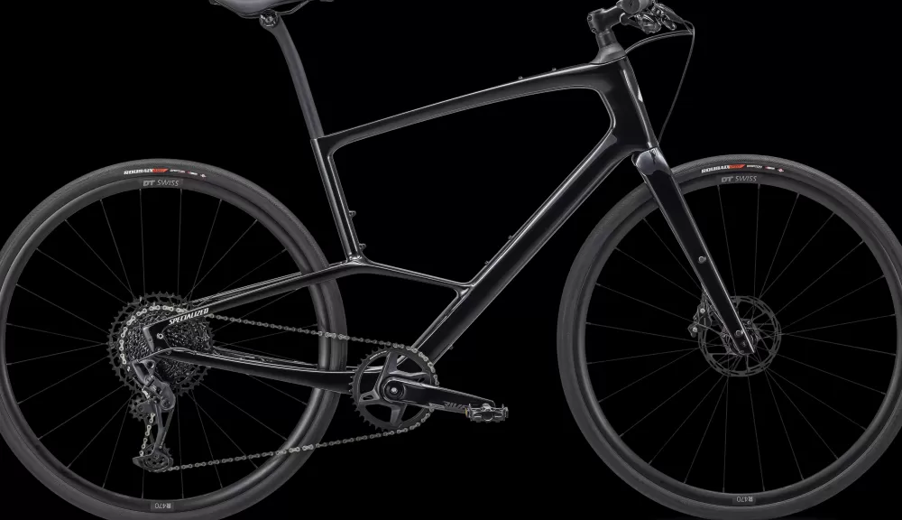 Specialized Herrecykler | Sirrus 6.0 2024 - Sort GLOSS BLACK / PEARL / METALLIC WHITE SILVER / BLACK REFLECTIVE