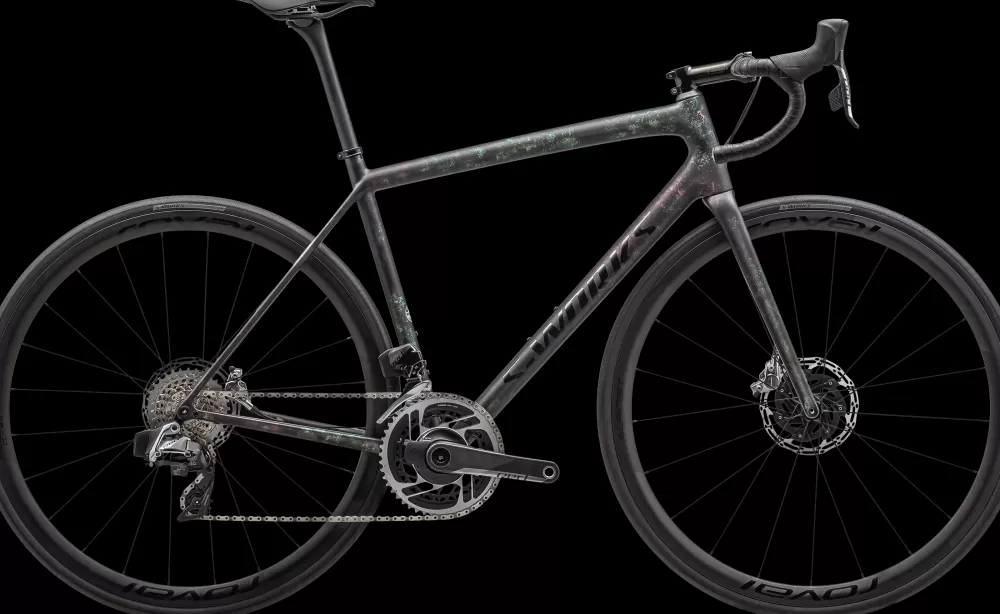 Specialized Racercykler | S-Works Aethos - SRAM Red ETap AXS 2024 - Sort GLOSS OBSIDIAN/LAPIS + ABALONE ORGANIC COLOR RUN/OBSIDIAN