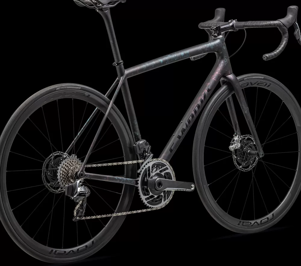 Specialized Racercykler | S-Works Aethos - SRAM Red ETap AXS 2024 - Sort GLOSS OBSIDIAN/LAPIS + ABALONE ORGANIC COLOR RUN/OBSIDIAN