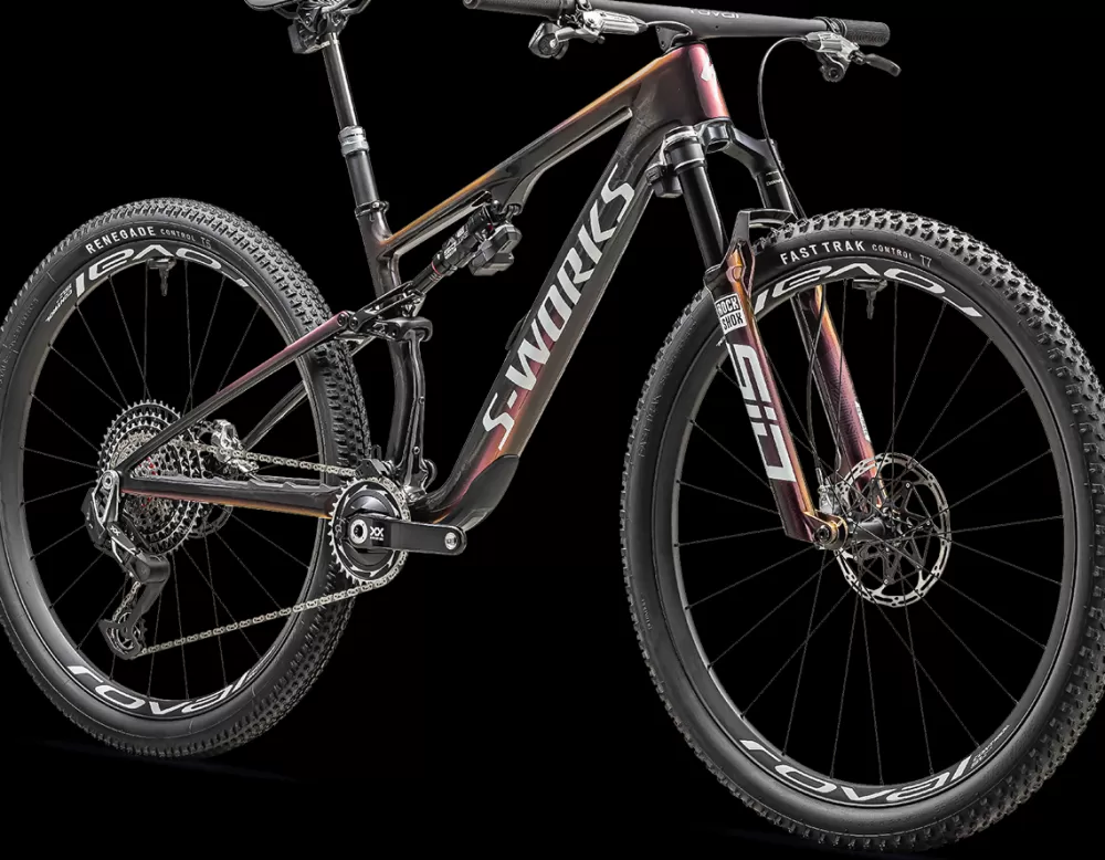 Specialized Mountainbikes | S-Works Epic 8 2025 - Brun Gloss Carbon/Metallic Vivid Pink/Viavi Magenta Gold/Metallic Midnight Shadow/White