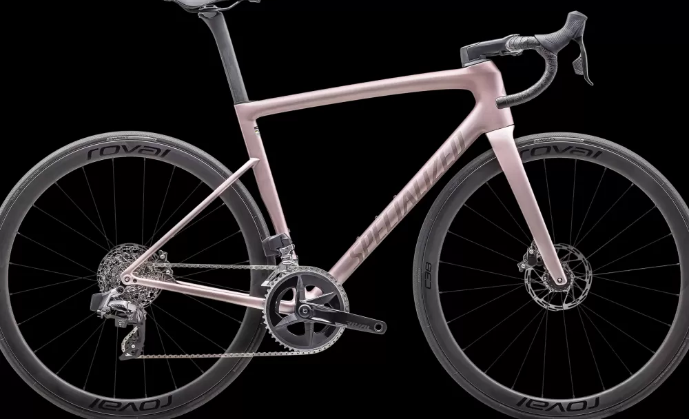 Specialized Racercykler | Tarmac SL8 Expert - AXS 2025 - Lyserød Satin Champagne / Black Pearl