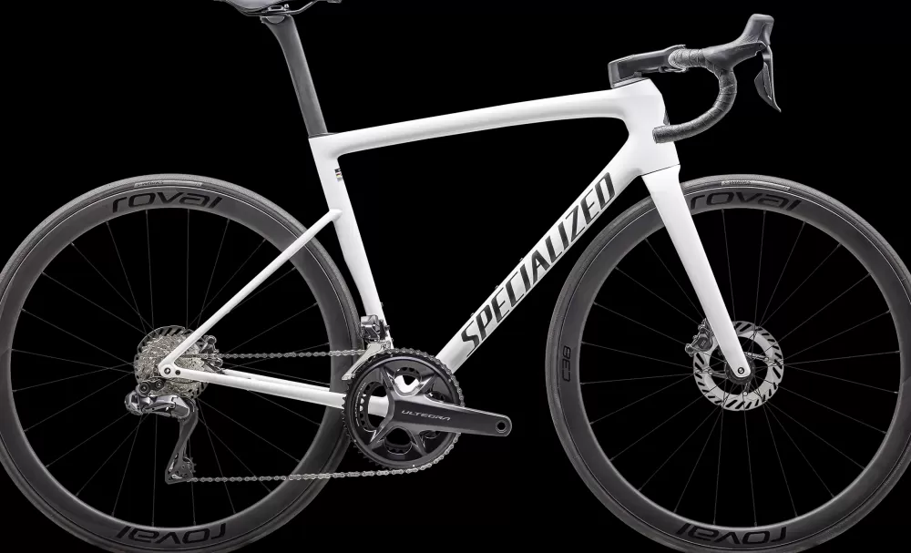 Specialized Racercykler | Tarmac SL8 Expert - Ultegra Di2 2025 - Hvid Gloss White / Black Metallic