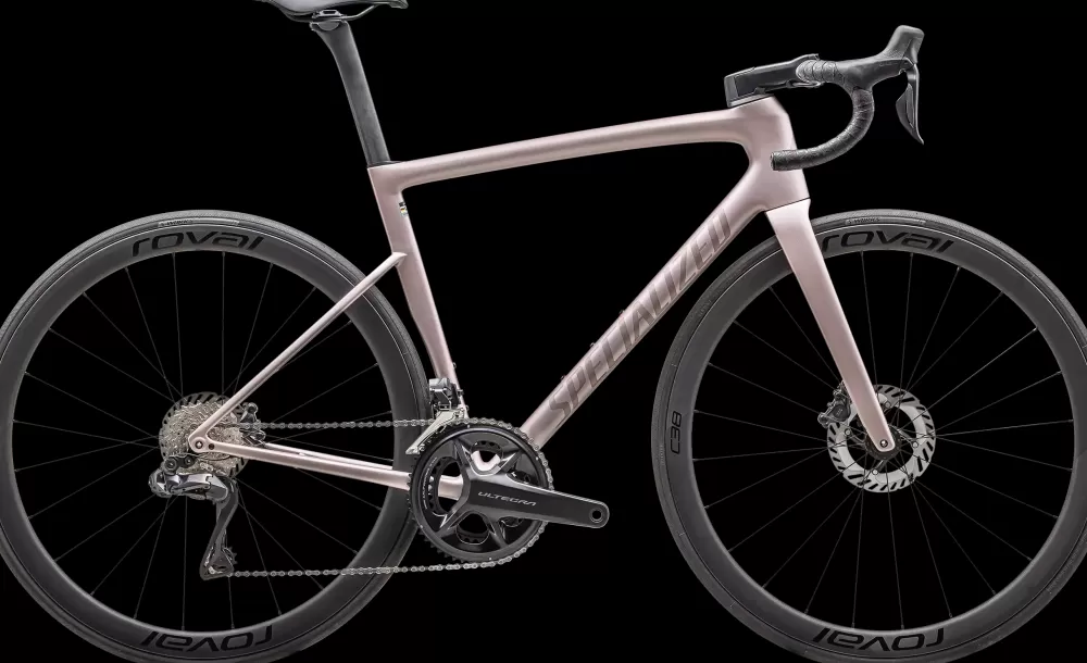 Specialized Racercykler | Tarmac SL8 Expert - Ultegra Di2 2025 - Lyserød Satin Champagne / Black Pearl