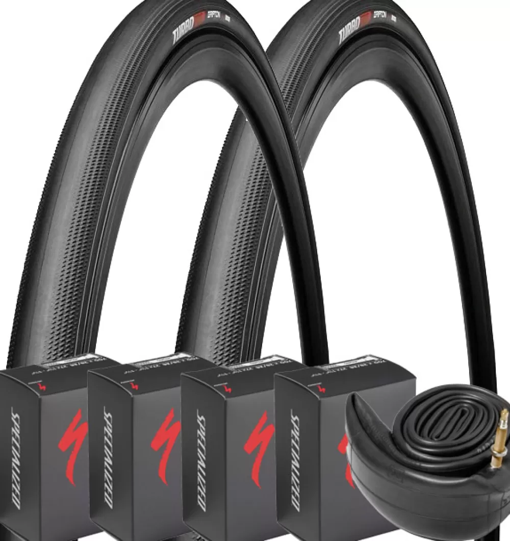Specialized Cykeldæk*Turbo Pro 700x24C Dæk (2 Stk.) + 60mm Slanger (4 Stk.)